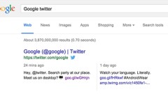 Google, masaüstü arama sonuçlarına “Twitter” entegrasyonu getirdi