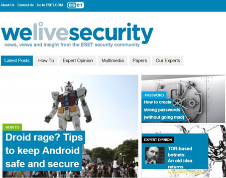 ESET’ten yeni güvenlik bilgilendirme platformu WeLiveSecurity.com