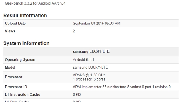 Samsung Exynos 8890 yongaseti benchmark skorlarında ortaya çıktı