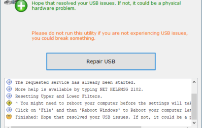 USB Repair – USB Flash Hata Onarma Programı